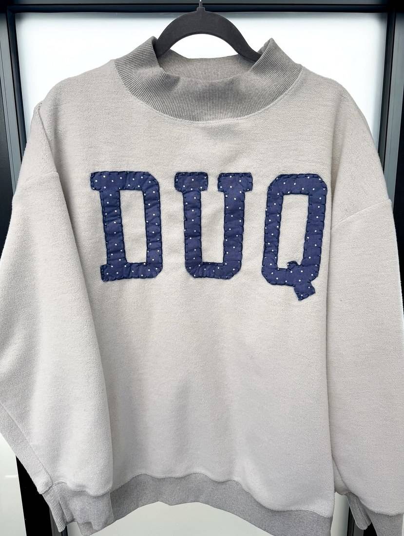 DUQ navy mockneck