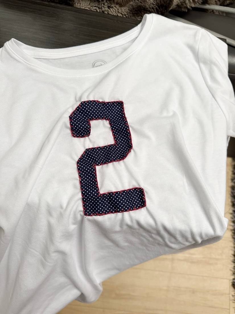 #2 number tee