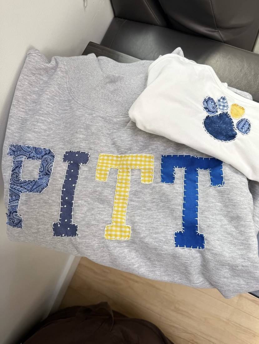 PITT crewneck & pawprint tee