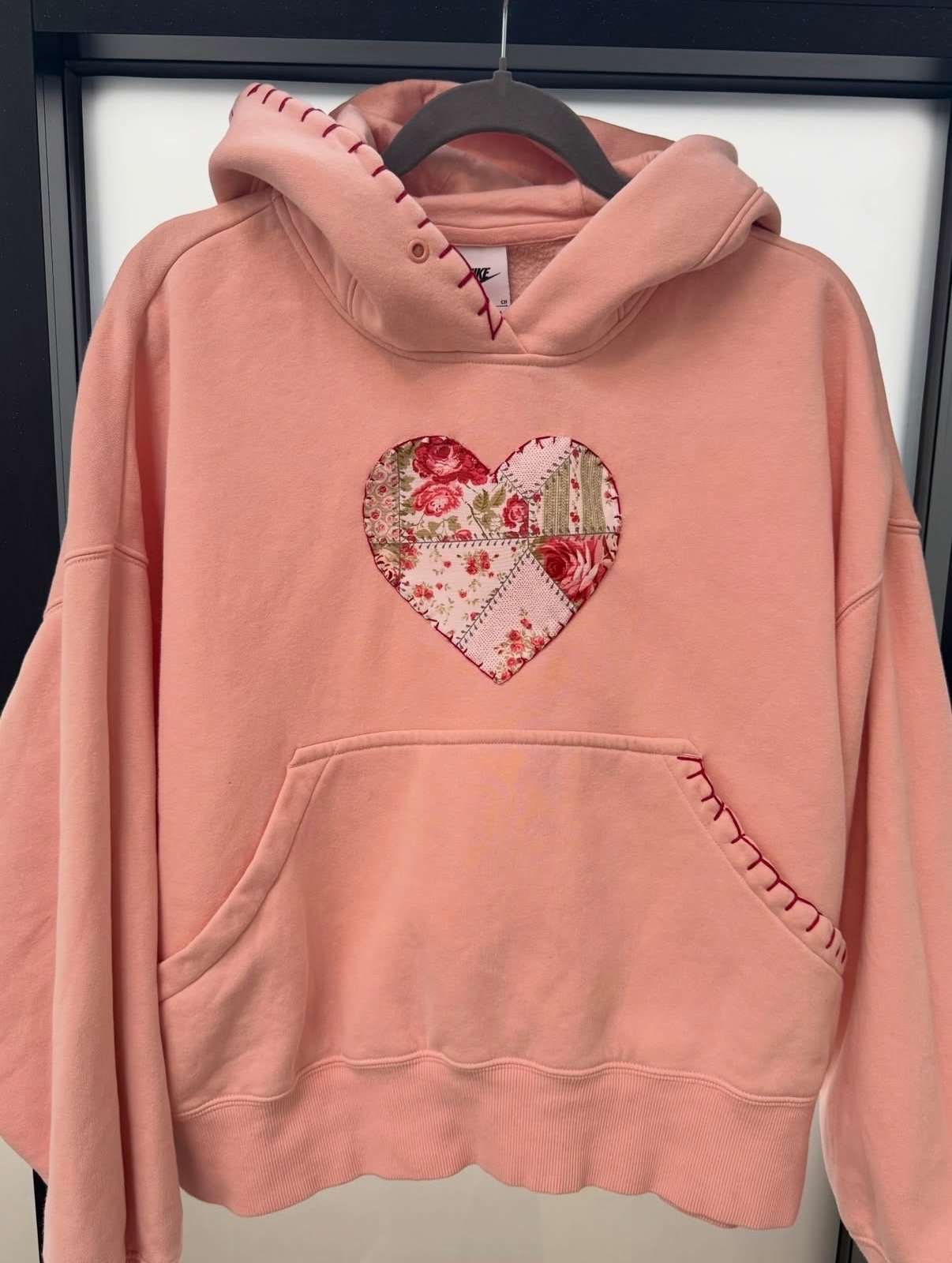 Pink heart sweatshirt