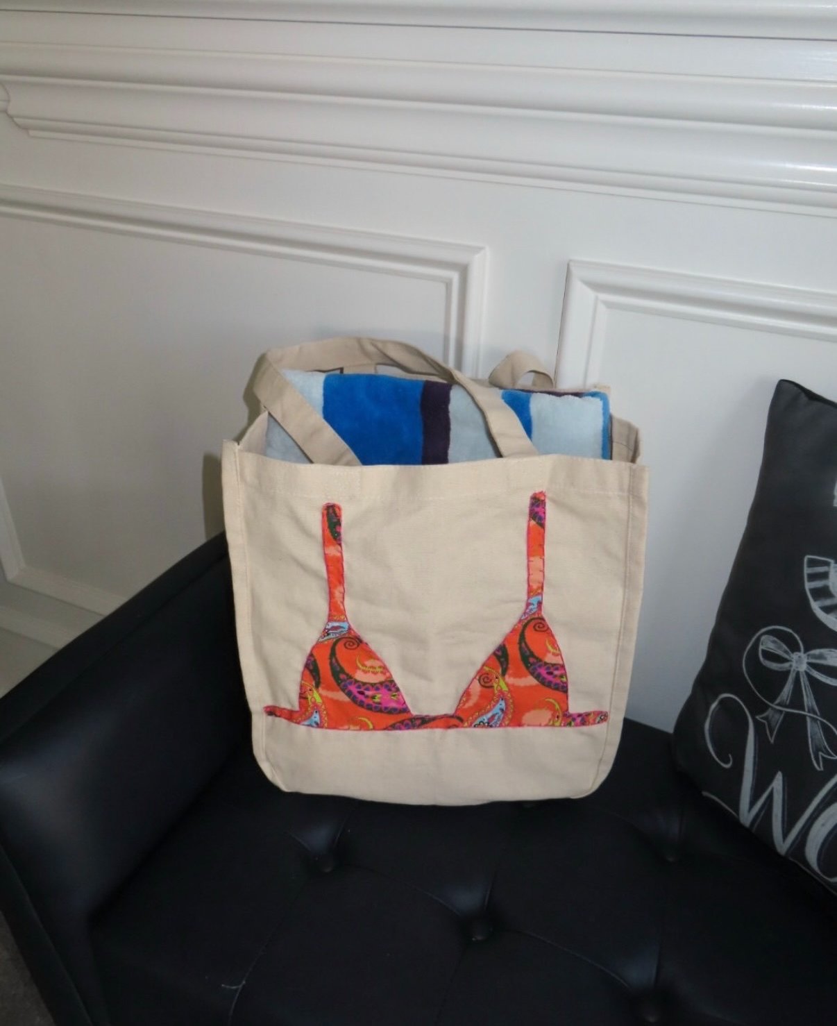 Beach tote bag
